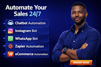 build ecommerce chatbot automation using zapier for instagram and whatsapp