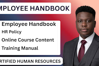 create a professional HR policy manual and employee handbook for your startup