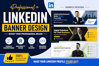design professional linkedin banner and cover photo
