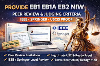 provide eb1 eb1a eb2 niw peer review judging criteria ieee springer uscis proof