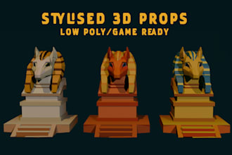 create stylised 3d game prop