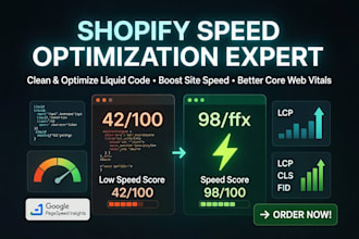 improve shopify site speed by optimizing and cleaning liquid code