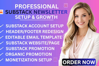 setup substack account design substack website manage substack newsletter post
