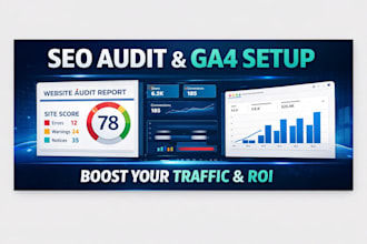 perform a technical SEO audit and set up ga4 tracking