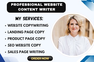 be your professional website copywriter, landing page copy, sales copywriting