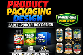 design premium supplement label and packaging design