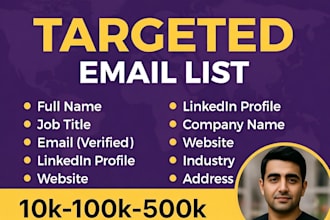 collect niche targeted valid and active email list