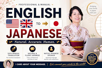 english to japanese translation manual and natural