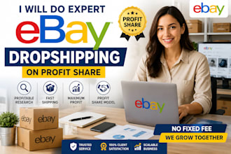 manage your ebay dropshipping store on profit sharing basis
