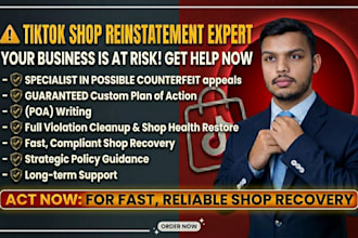 remove tiktok shop violations and fix account reinstatement issues