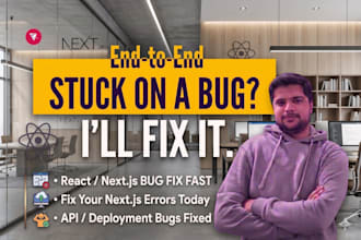 debug and fix react or nextjs build errors and bugs