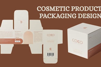 design cosmetic, skincare or perfume packaging and label, lotion mockup, wrapper