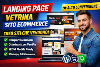 ads landingpage vetrina o sito web ecommerce wix italiano landing page wordpress
