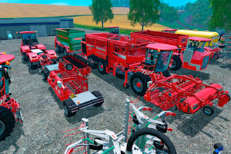 create custom farming simulator maps and tractor for farming