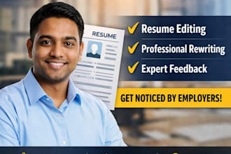write or improve your professional resume and CV