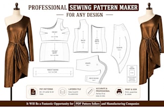 create cad patterns for any type of garment