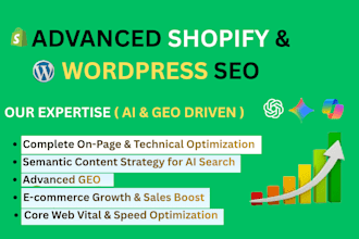 do advanced shopify SEO and GEO optimization for ai search results