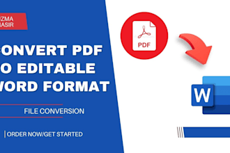 convert PDF to editable word format