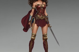 draw your characters and fanart in semi realistic art