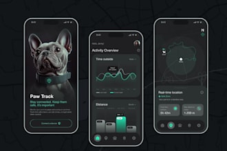 develop pet tracking app, pet adoption app, and pet care app