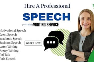 write heartfelt eulogy, funeral speech, tribute or wedding speech