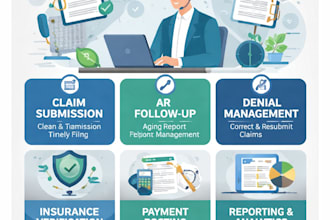 do medical billing, ar follow up and denial management