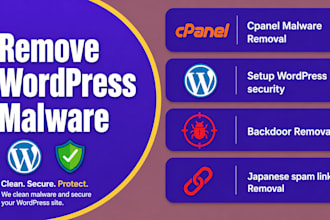 fix hacked wordpress website, remove malware and secure site