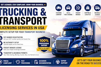help you get dot number, mc authority, and trucking company registration USA