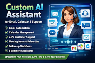 build your custom ai agent to handle emails, calender and customer support