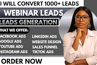 skilled webinar leads online events leads business leads funnel leads google ads