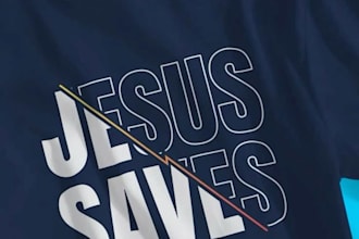 design professional christian church logo and jesus t shirt design