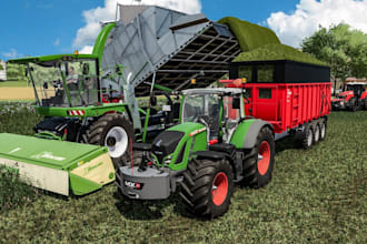 create custom farming simulator maps and tractor for farming
