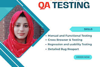 test and QA your website and reported bugs