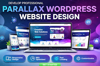 develop professional parallax website design for your business
