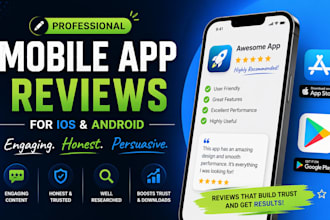 write and engaging mobile app review for ios and andriod