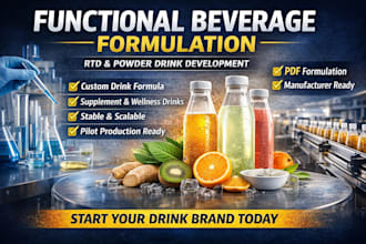 develop functional beverage or supplement drink formulation