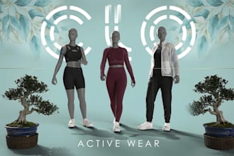 make clo 3d clothing render and animation video for your clothing brand
