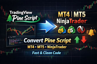 convert tradingview pinescript to mt4 mt5 or ninjatrader