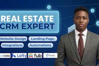 real estate crm gohighlevel follow up boss kvcoreidx website real estate lofty