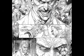 draw retro comic book, vintage poster illustration