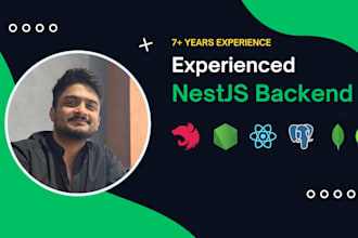 be your nestjs backend developer for node js API and saas development