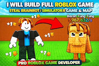build full roblox game, steal brainrot roblox game, simulator game, robloix map