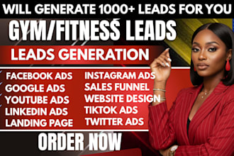exclusive gym leads fitness leads local gym leads health club lead facebook ads