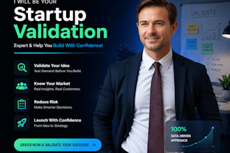 validate your startup idea with data driven research and strategy