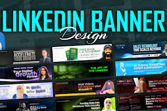design facebook, twitter, and linkedin banners