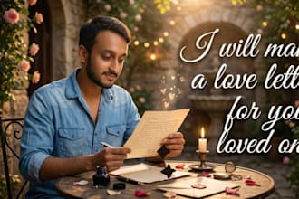 write a letter for your loved one