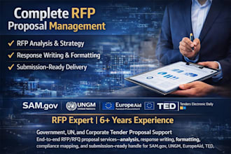write business proposals, rfp responses, and tender documents