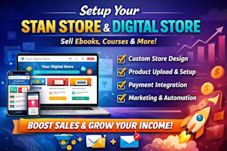 setup stan store digital product stan store marketing digital store payhip