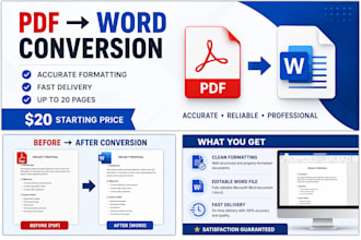 convert PDF to word professionally with formatting