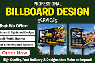 design billboards, signboards, banner ads